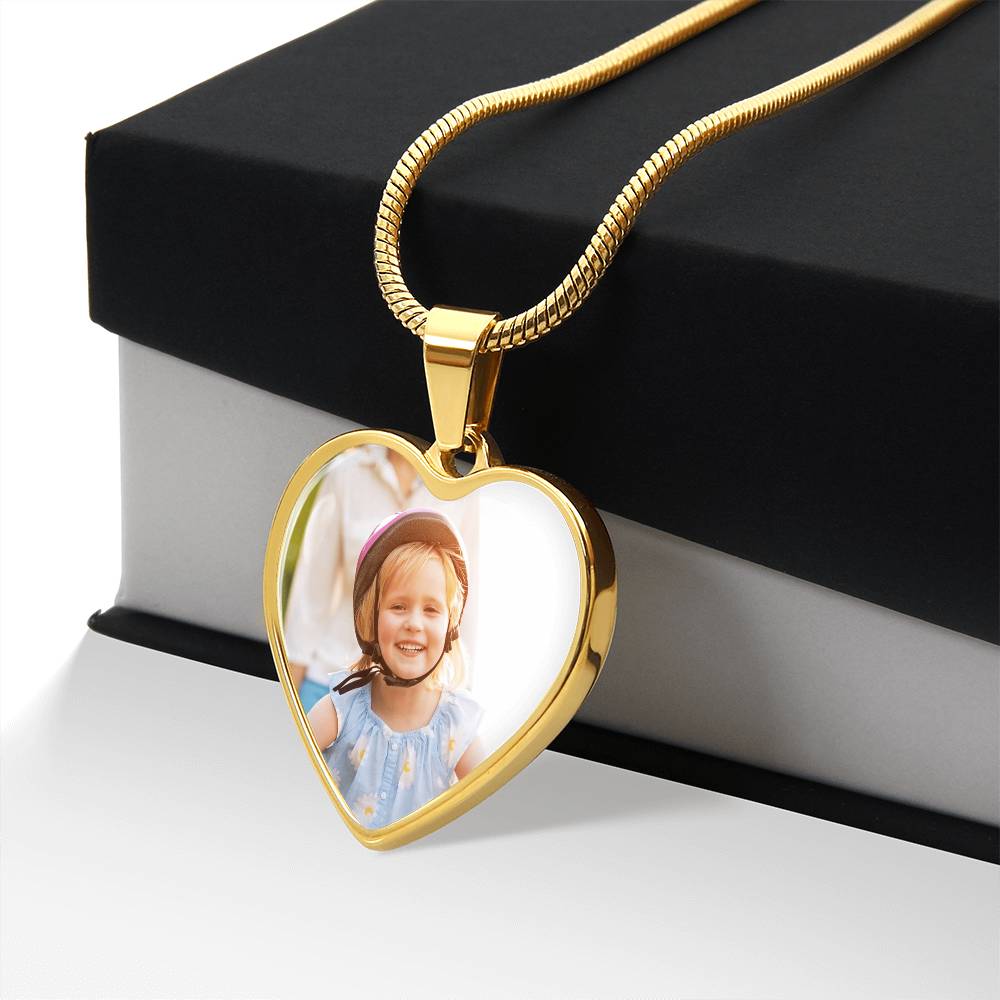 Collier Médaillon Photo Cœur