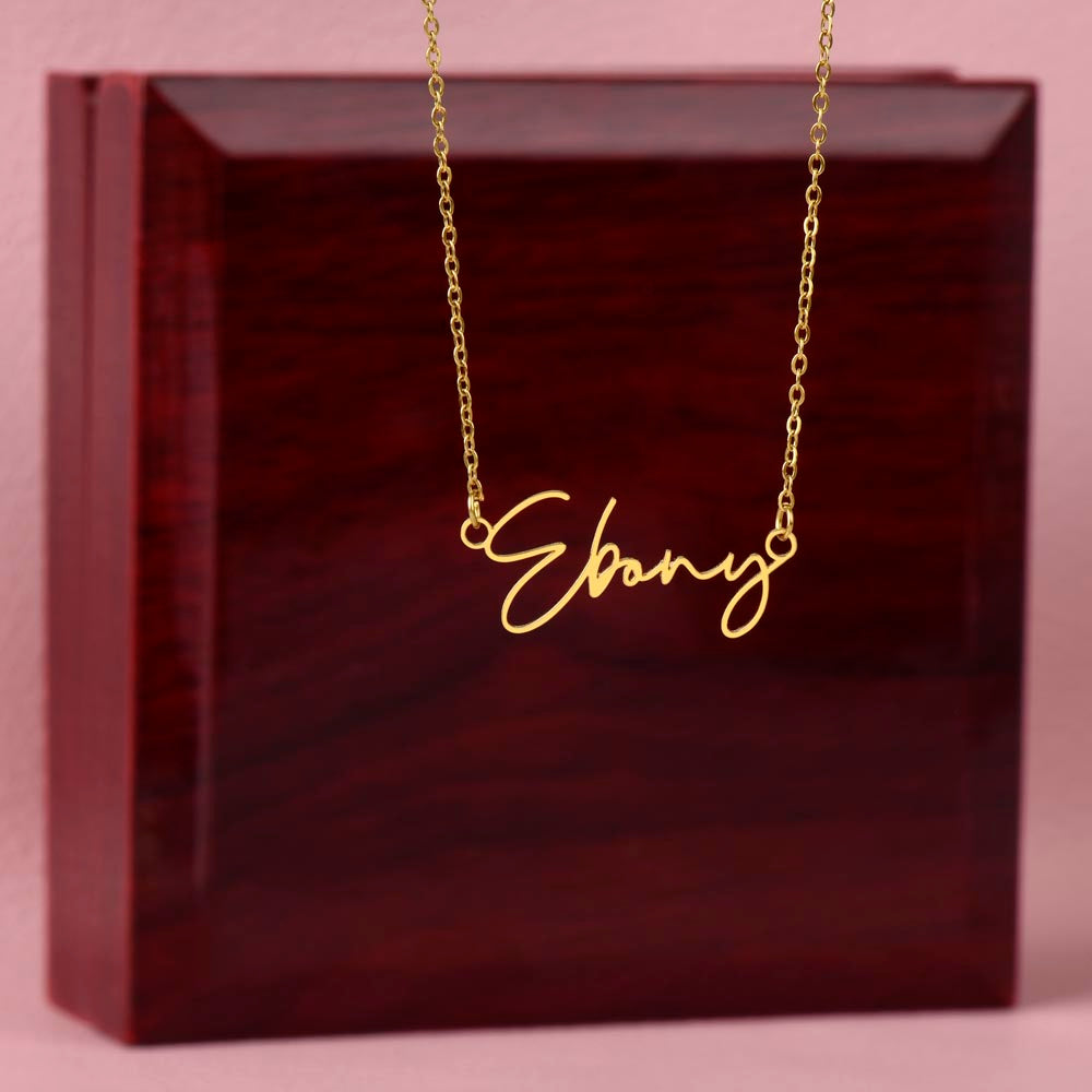 Collier Prénom Style Signature