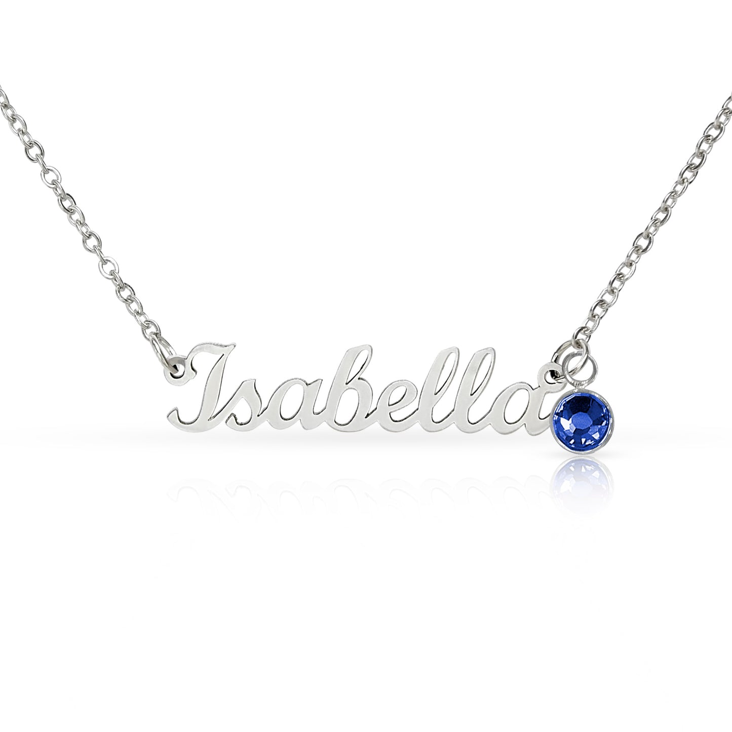 Collier Prénom Personnalisé avec Pierre de Naissance