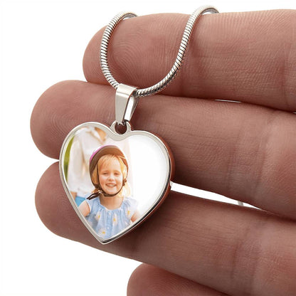 Collier Médaillon Photo Cœur