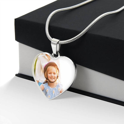 Collier Médaillon Photo Cœur