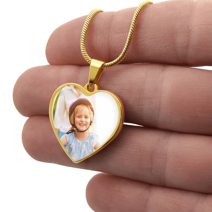 Collier Médaillon Photo Cœur