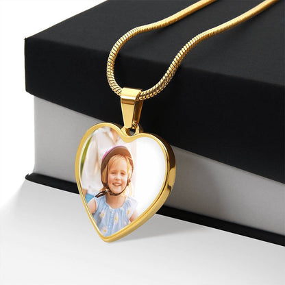 Collier Médaillon Photo Cœur