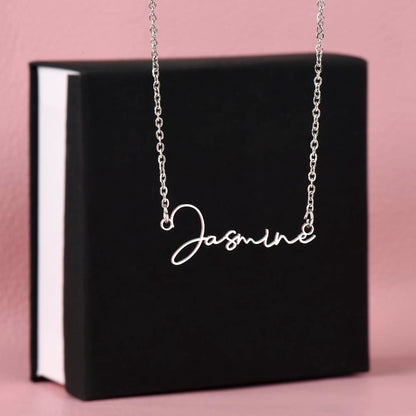 Collier Prénom Style Signature