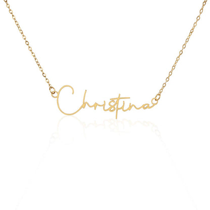 Collier Prénom Style Signature