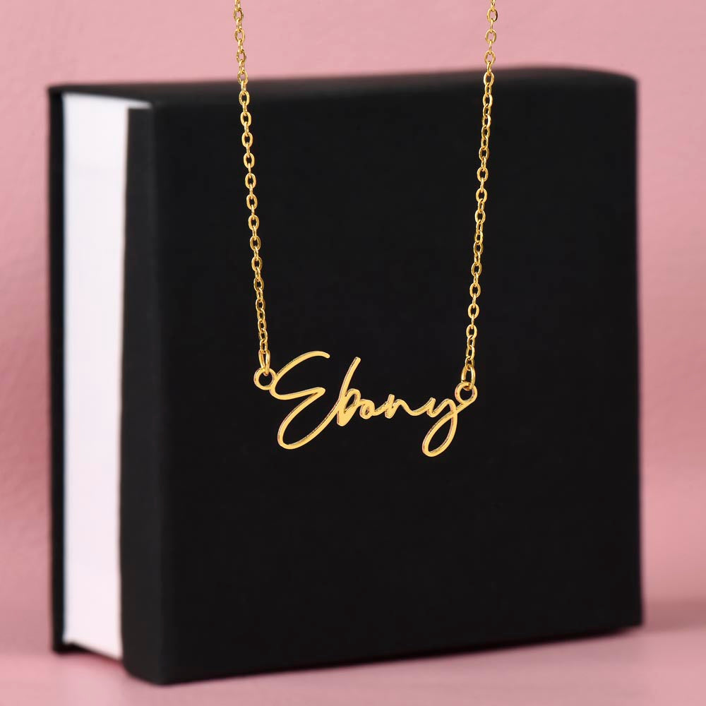 Collier Prénom Style Signature