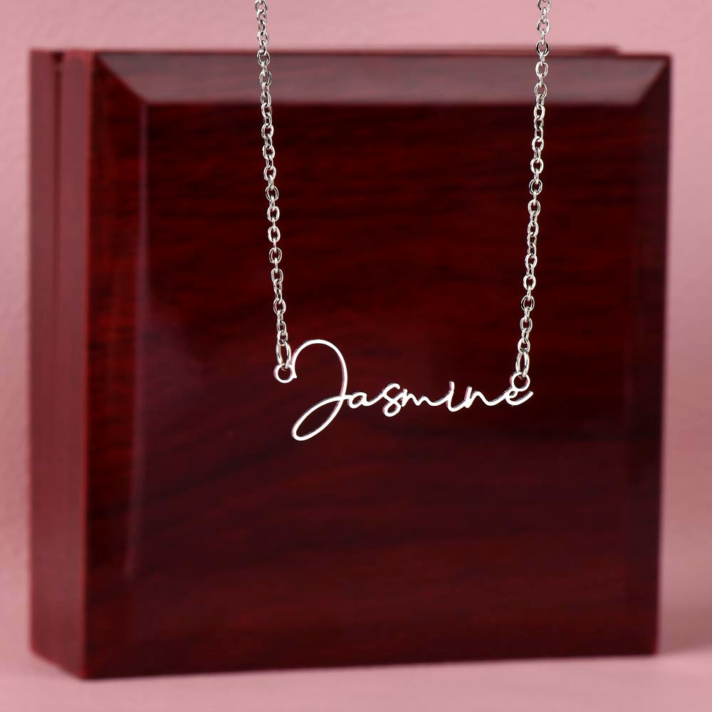 Collier Prénom Style Signature