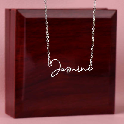 Collier Prénom Style Signature