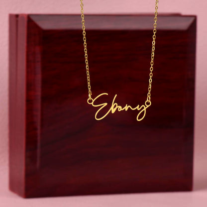 Collier Prénom Style Signature