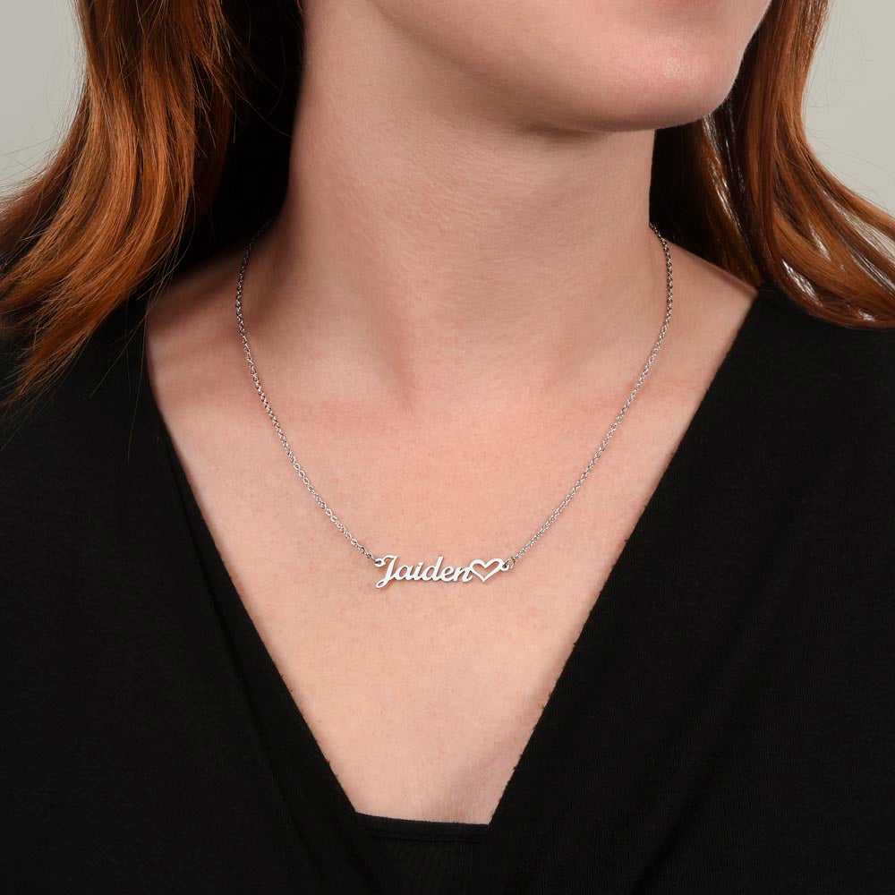 Collier Cœur Prénom Personnalisé