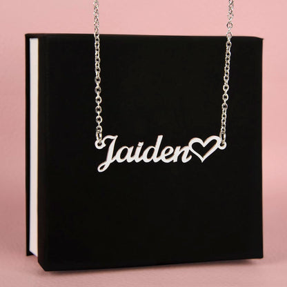Collier Cœur Prénom Personnalisé