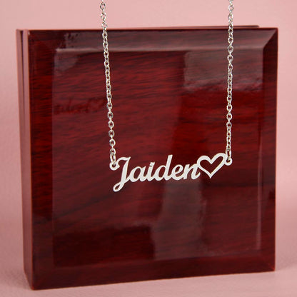 Collier Cœur Prénom Personnalisé