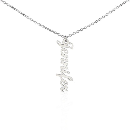 Collier Prénom Vertical Personnalisé