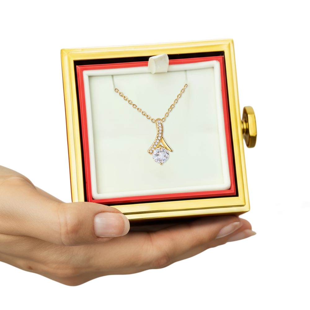 Collier Nœud d’Amour & Rose Éternelle