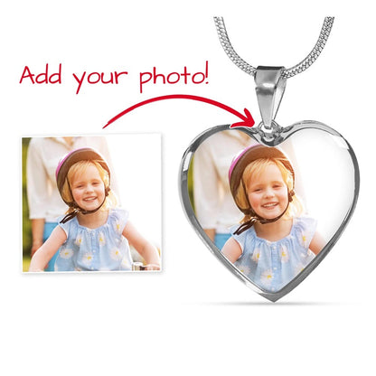 Collier Médaillon Photo Cœur