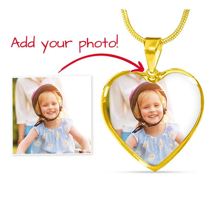 Collier Médaillon Photo Cœur