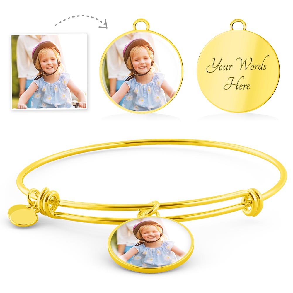 Bracelet Jonc Photo Personnalisé