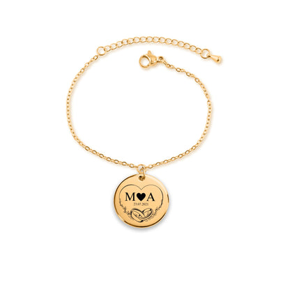 Bracelet Médaille Gravée Personnalisé